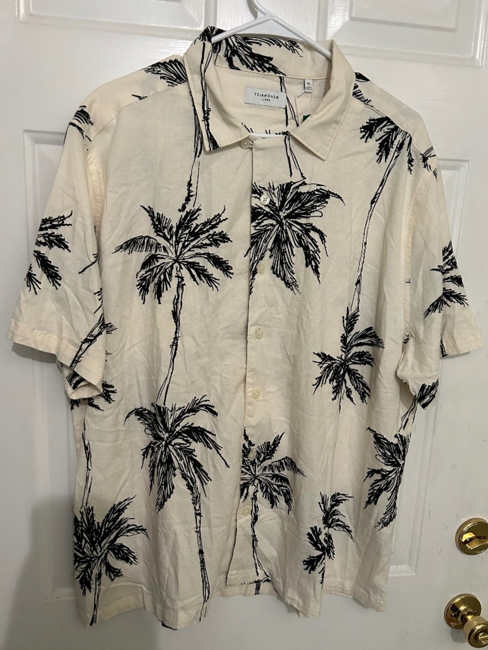 7 Diamonds, XL, cream/black, short sleeve shirt